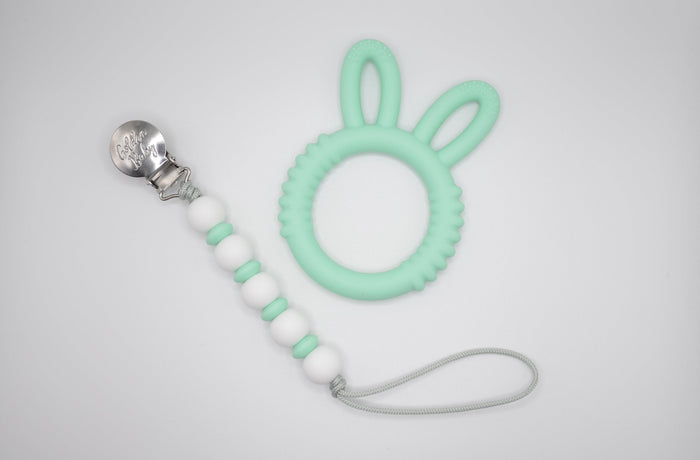 Bunny Teether Set // Mint
