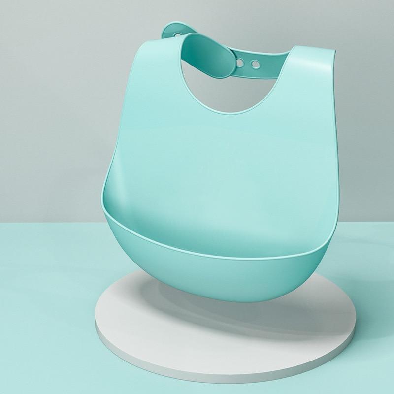 Adjustable Oil-proof  Food Grade Silicone Drool bib Soft And Comfortable Saliva Towel Lunch Baby Bib For Babies and Kids