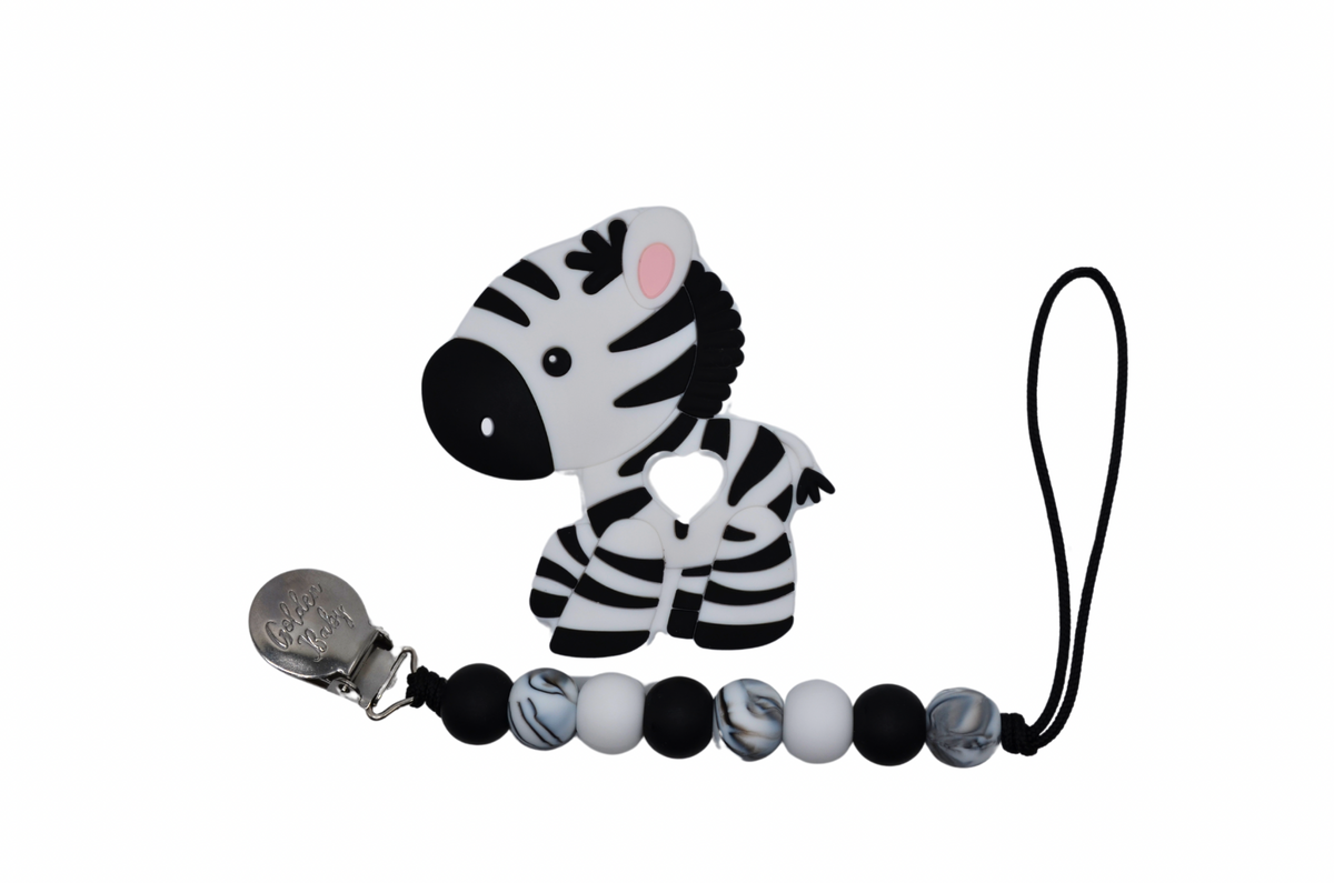 Zebra Teether Set