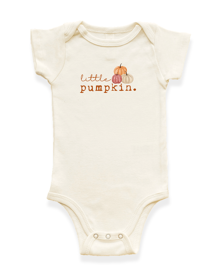 Little Pumpkin Stack Organic Baby Bodysuit