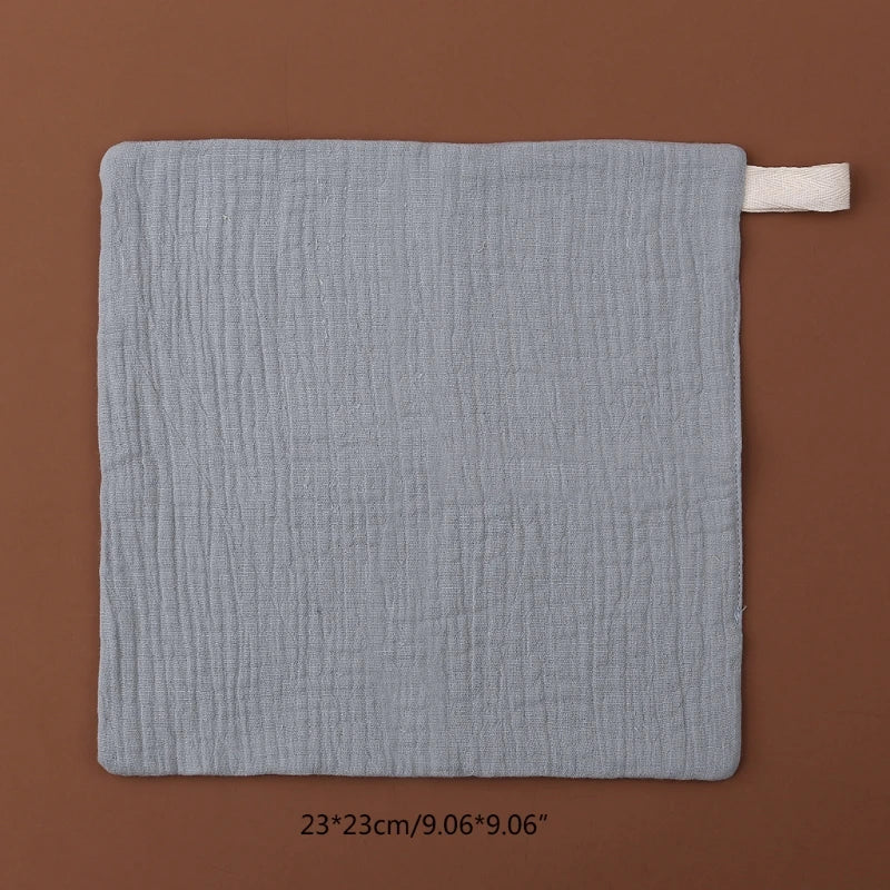 5-Pack Baby Muslin Washcloths – Soft Cotton Gauze Towels for Newborn Bath, Hand, and Face
