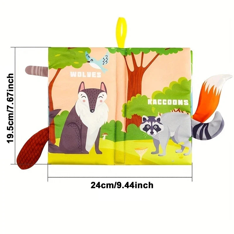 Baby Books Toys - 3PCS Touch and Feel Cloth Crinkle Soft Books for 0-6 Months, Toys for Infant Newborn (0-18 Months)