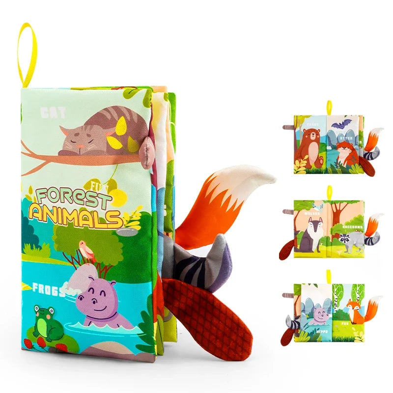 Baby Books Toys - 3PCS Touch and Feel Cloth Crinkle Soft Books for 0-6 Months, Toys for Infant Newborn (0-18 Months)